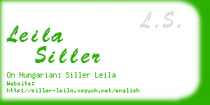 leila siller business card